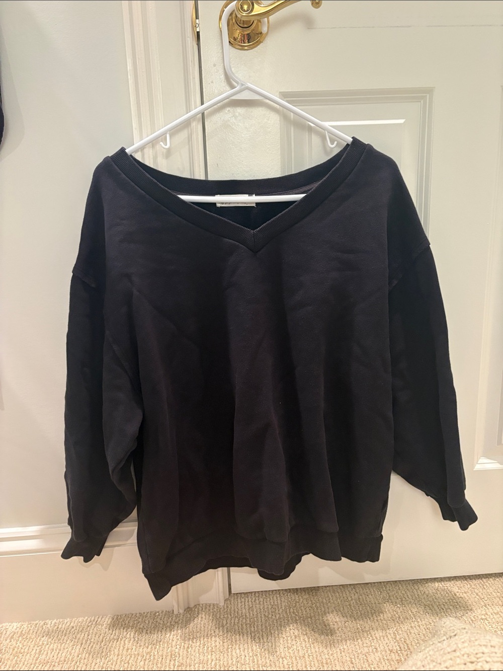 Jackson Rowe Black V-Neck Sweatshirt